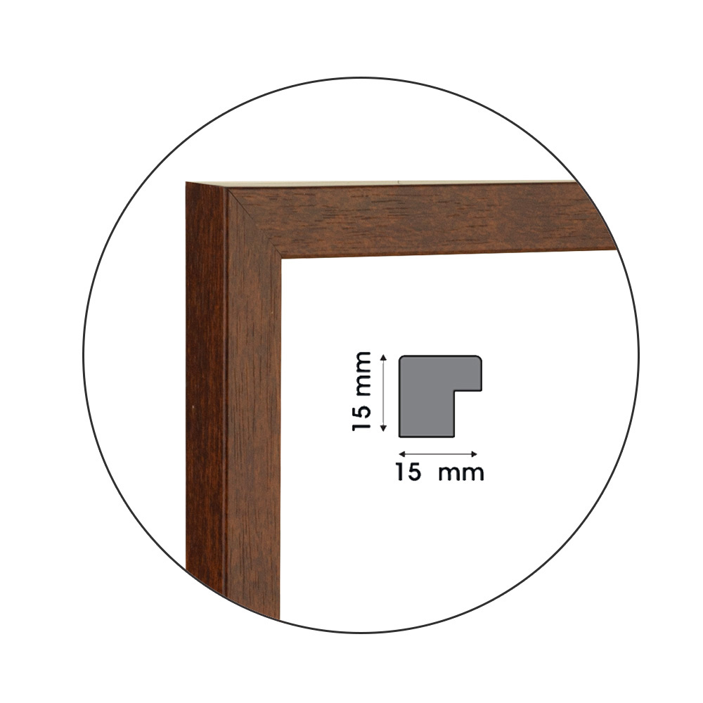 Рамка Cioccolato Flat LightBrown | 1.5см